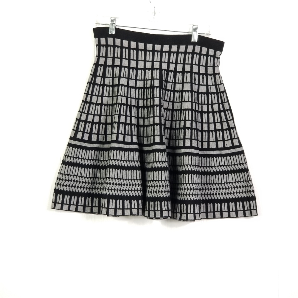 Carmen size L black and gray ponte  style knit. Dark Academia